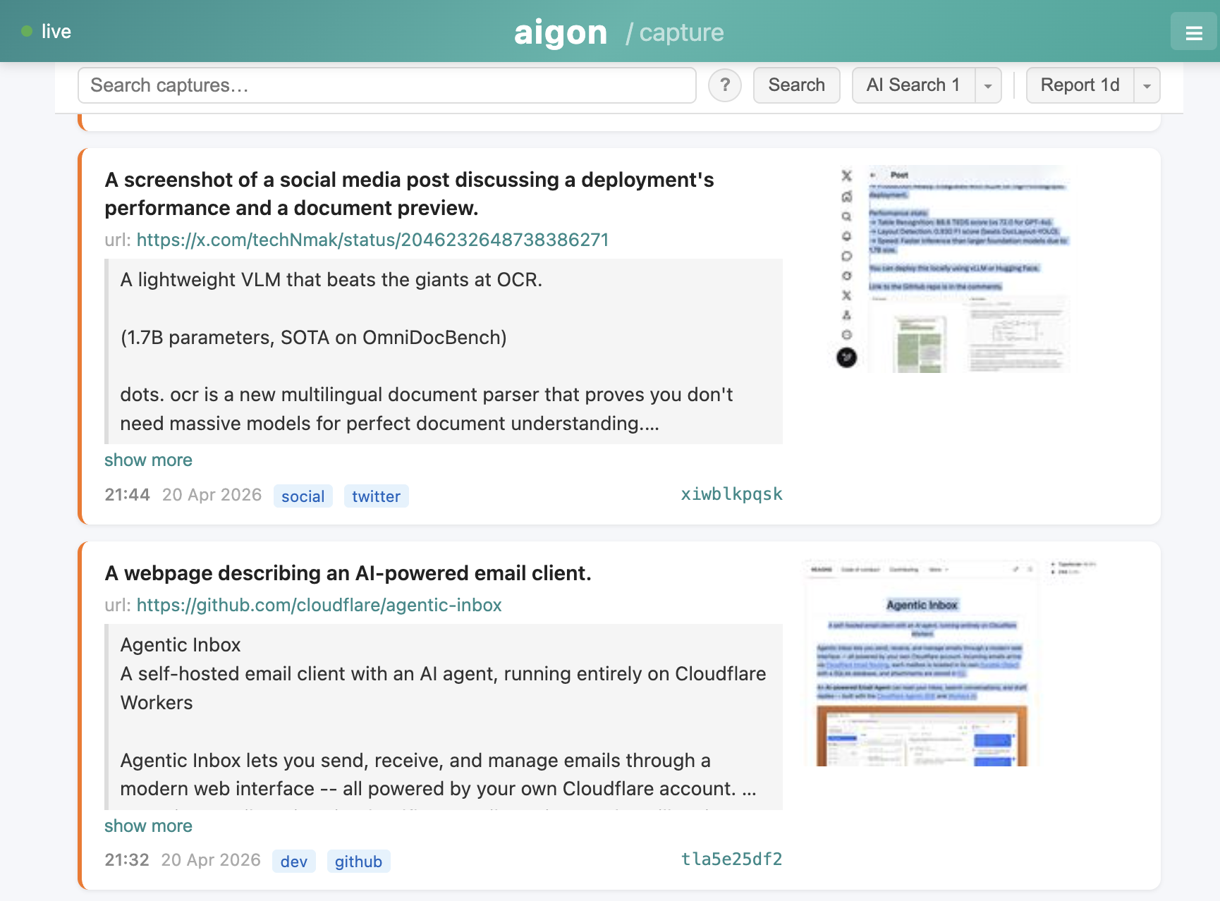 Browse, Search and Generate Reports