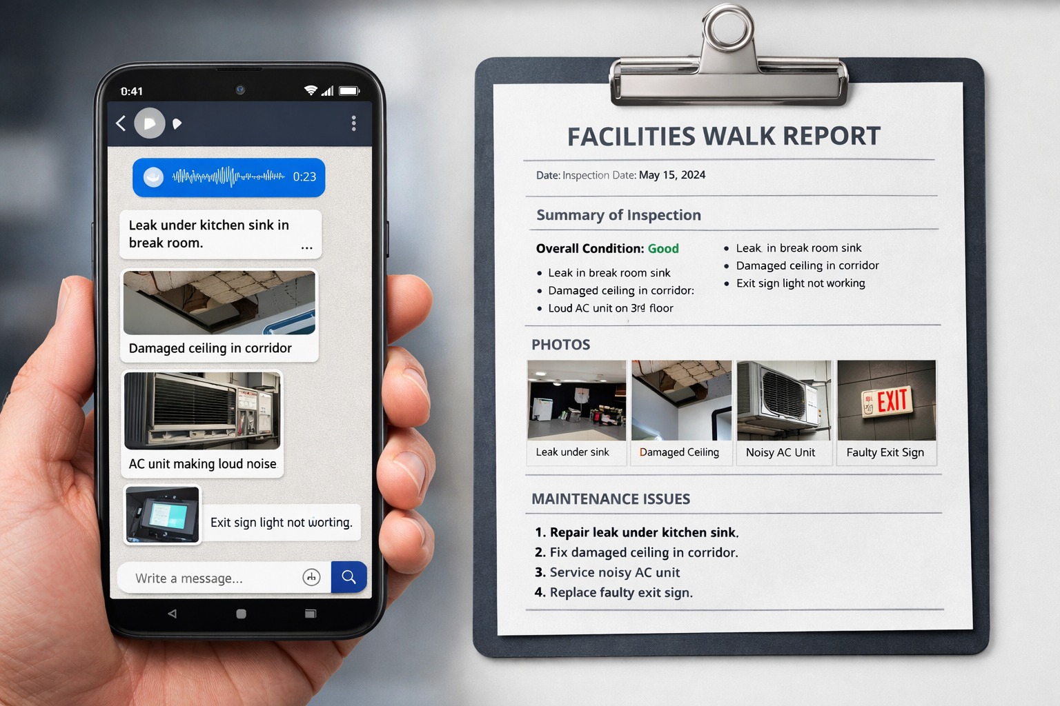 From messy notes to professional reports